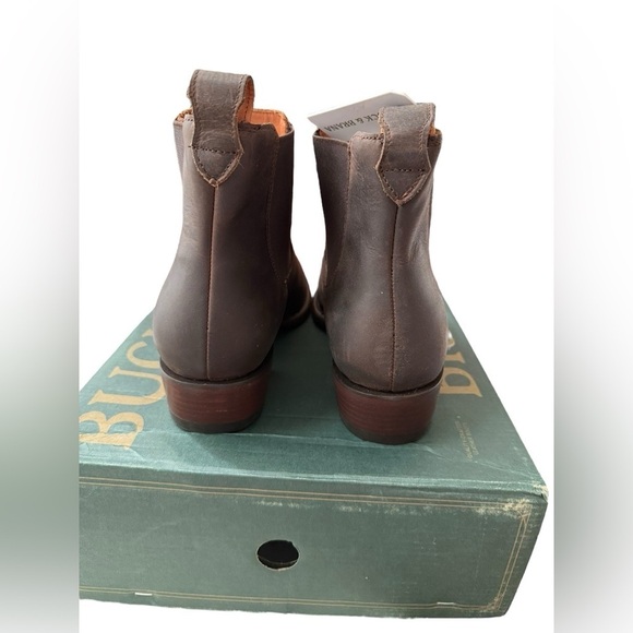 NIB Buck & Brana Men’s Paul Gamuza Leather Brown Ankle Boots in size 12 main image 5